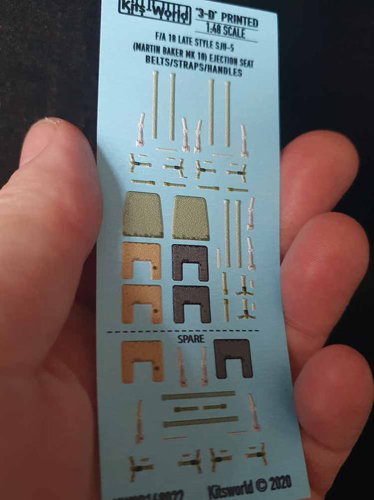 Kits World 3D148022 3D Printed Decal 1:48 McDonnell-Douglas F-18 Hornet late sty