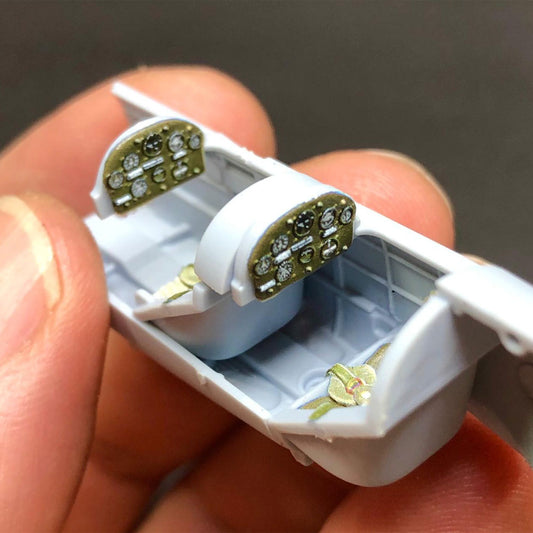 Kits World 3D Full Colour Cockpit Set inc. Belts & Cushions for Airfix 1:48 Chipmunk A04105