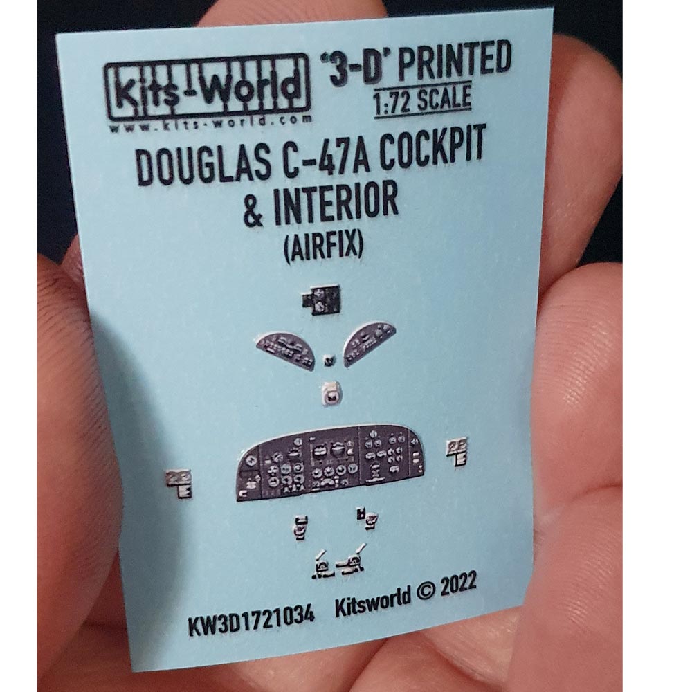 Kits World Douglas C-47A Instrument Panels Decals 1:72 Airfix AX0801