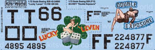 Kits World 172036 Aircraft Decals 1:72 Boeing B-29A Superfortress (2) 42-24895 '