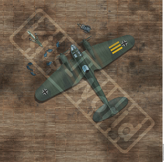 Kits World Wood Plank Aircraft Revetment WWI WWII Model Diorama Set Vinyl Base