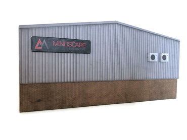 Scale Model Scenery KX061 Ultra-Low Relief Industrial Unit - Rear OO/HO Gauge