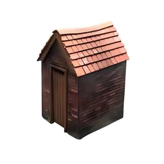 Scale Model Scenery KX096 Privy/Outhouse OO/HO Gauge