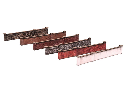 Scale Model Scenery KX107C 5ft Modular Wall Brown Brick OO/HO Gauge