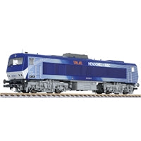 Liliput L132059 Diesel Locomotive DE2500 Silver / Blue AC, Dig. HO Gauge