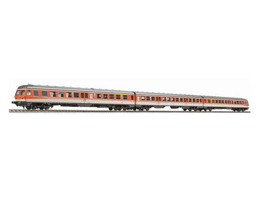 Liliput L133168 Diesel Railcar, BR 614/914, Orange/Grey, 3-Units Era V HO Gauge