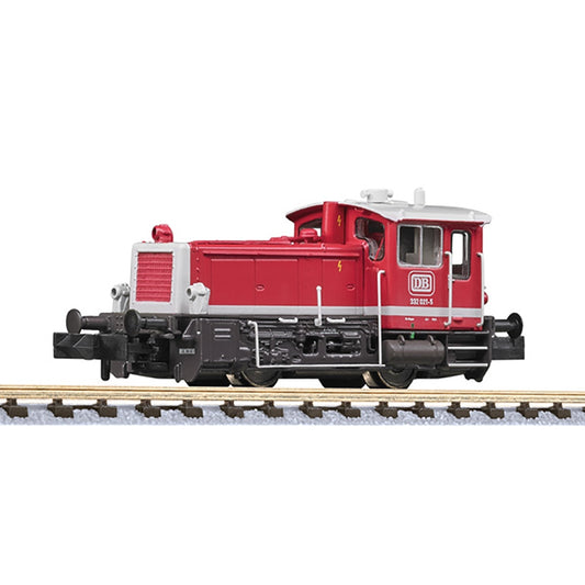 Liliput L162593 Diesel Shunting Locomotive, 332 0215 DB Orient Red Era V N Gauge