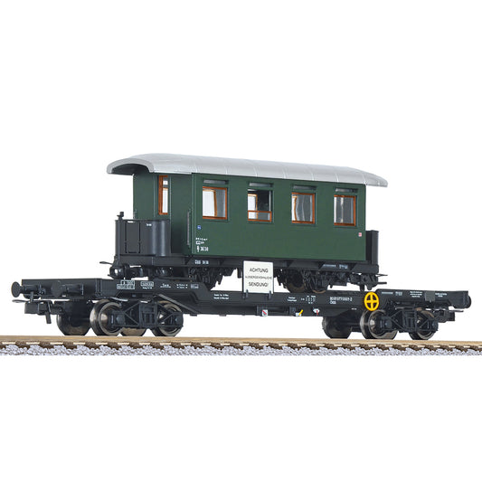 Liliput 235786 Flat Wagon with H0e Coach Load ÖBB Ep.IV HO Gauge