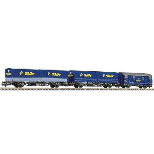 Liliput L260112 3-unit wagon set, "Tchibo-Zug", DB, era V N Gauge