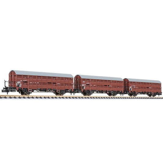 Liliput 260135 3-unit set, Hbes 358, DB, period IV, 1970, platform N Gauge