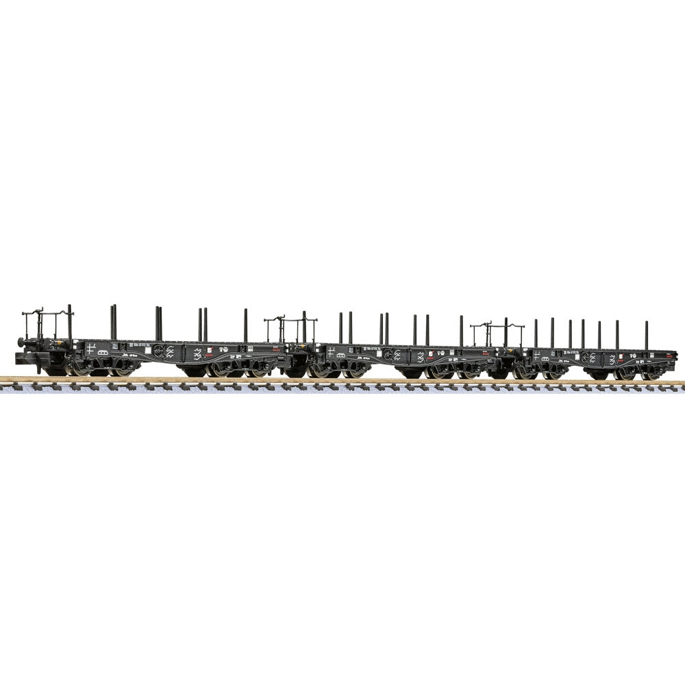 Liliput L260171 3-Unit Set, 4-Axle Heavy Duty Wagon, SSy Köln DRB Era II N Gauge