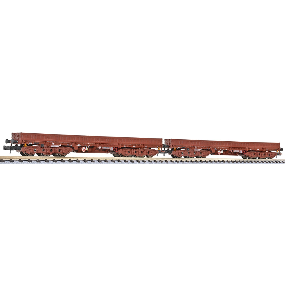 Liliput L260192 2-Unit 6-Axle Heavy Duty Wagon DR Samm 4860 Brown Era IV N Gauge