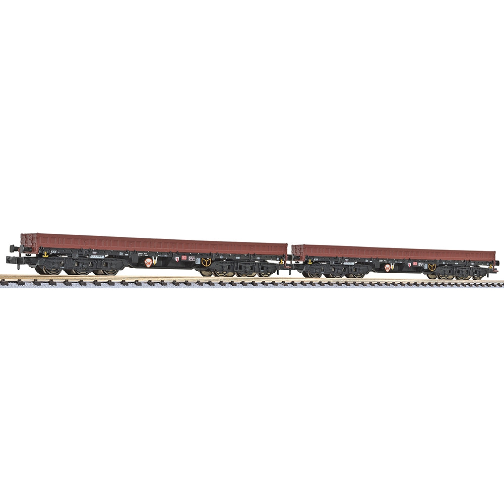 Liliput L260198 2-Unit 6-Axle Heavy Duty Wagon, DB AG, Samms-u 454 Era V N Gauge