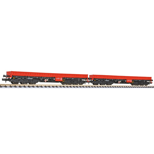 Liliput L260202 2-Unit 6-Axle Heavy Duty Wagon, DB AG, Samms-u 454 Era V N Gauge