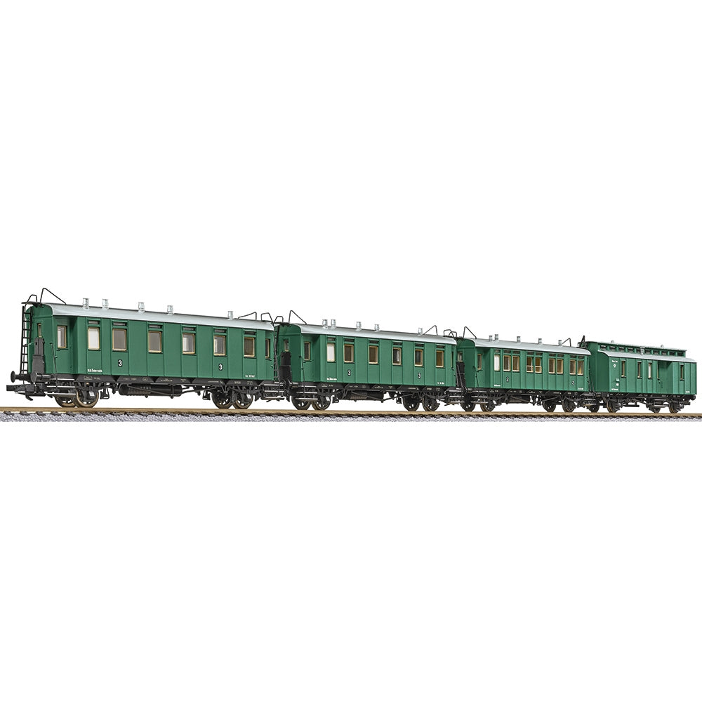 Liliput L330517 4-unit passenger coach set, BBÖ, era II HO Gauge
