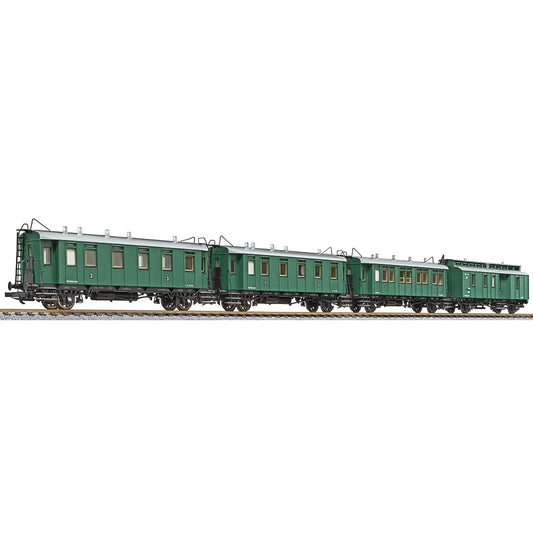 Liliput L330517 4-unit passenger coach set, BBÖ, era II HO Gauge