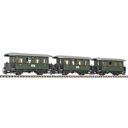 Liliput 340500 3-unit set coaches "Öchslebahn" HO Gauge