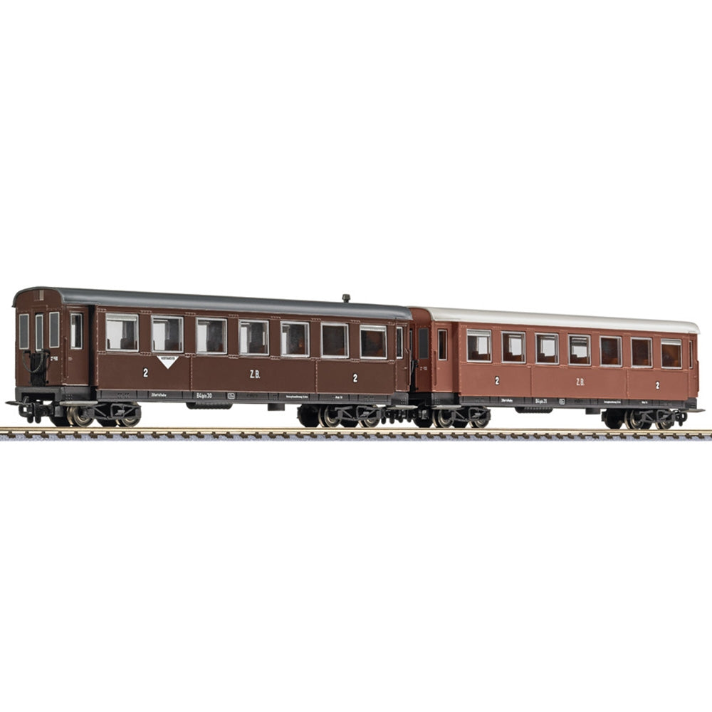 Liliput L340507 2-Unit 4-Axle Passenger Coach, Zillertalbahn, Era III HO Gauge