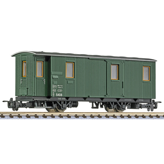 Liliput 344430 2-axle baggage car D/s 6408, green HO Gauge