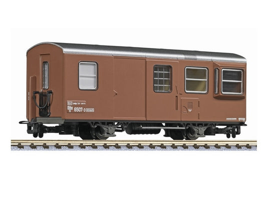 Liliput L344434 2-axle guard's van, Diho/s, 6507-3, ÖBB brown, era IV HO Gaugee