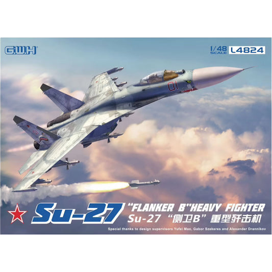 Great Wall Hobby Su-27 Flanker B Heavy Fighter 1:48 Plastic Model Aircraft Kit L4824