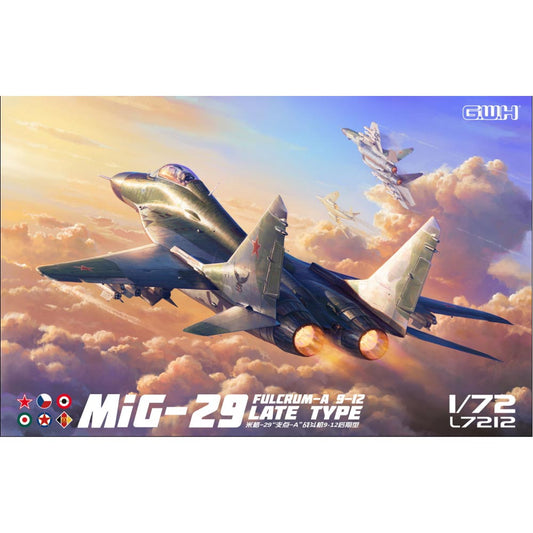 Great Wall Hobby MiG-29 Fulcrum-A 9-12 Late Type 1:72 Plastic Model Kit L7212
