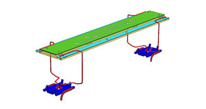Liliput 938956 LED Coach lights - White, 110 mm for 2 or 3 Axel Coach HO Gauge