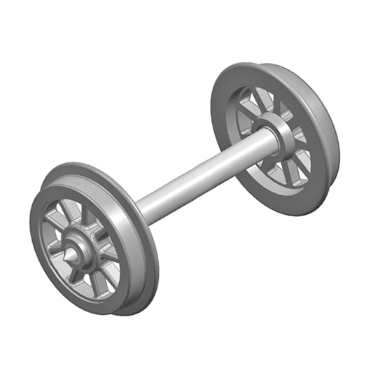 Liliput 939304 Spoked Wheel Set Covered 24.7mm 2pcs/Bag HO Gauge