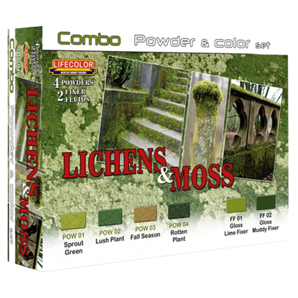 LifeColor Lichen & Moss Power & Colour Paint Set SPG06