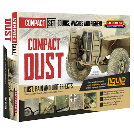 LifeColor Compact Dust, Rain & Dirt Effects Acrylic Paint Set (6x22ml) SPG08