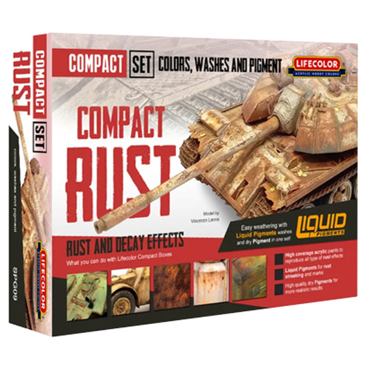 LifeColor Compact Rust & Decay Effects Acrylic Paint Set (6x22ml) SPG09