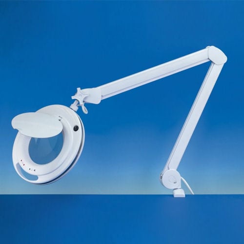 Lightcraft LED Magnifier Lamp Warm to Cool Light Dimmer & 2 Lenses LC9090LED