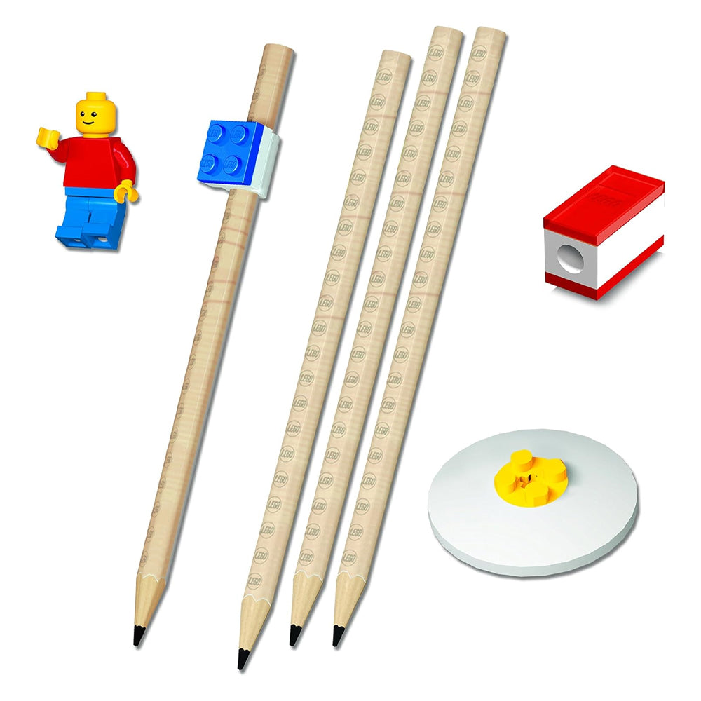 LEGO Pencils w/Minifigure Stationery Set
