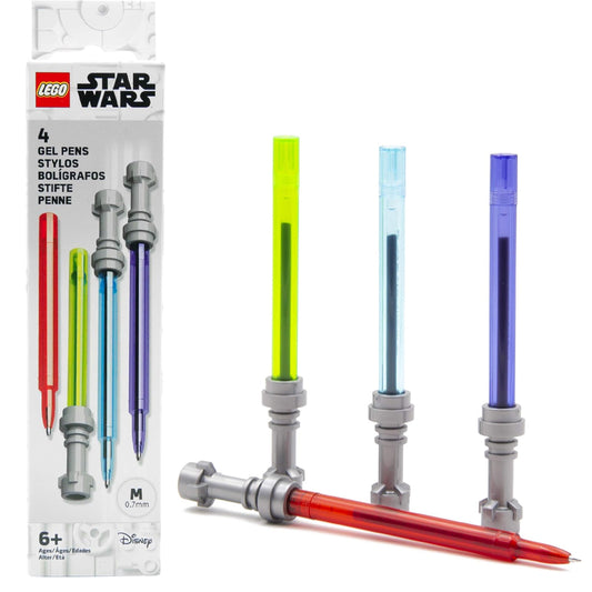 LEGO STAR WARS Lightsaber Gel Pen 4 Pack