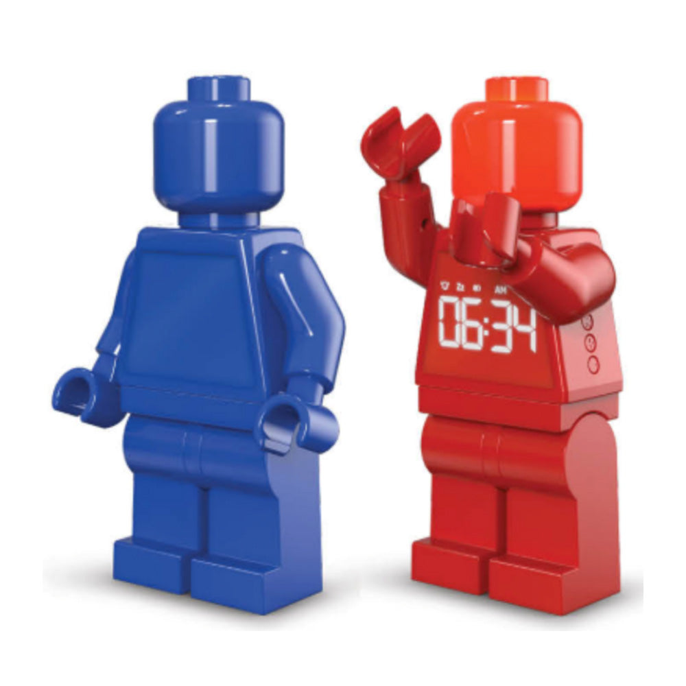 LEGO TIME Alarm Clock - Red Minifigure by IQHK