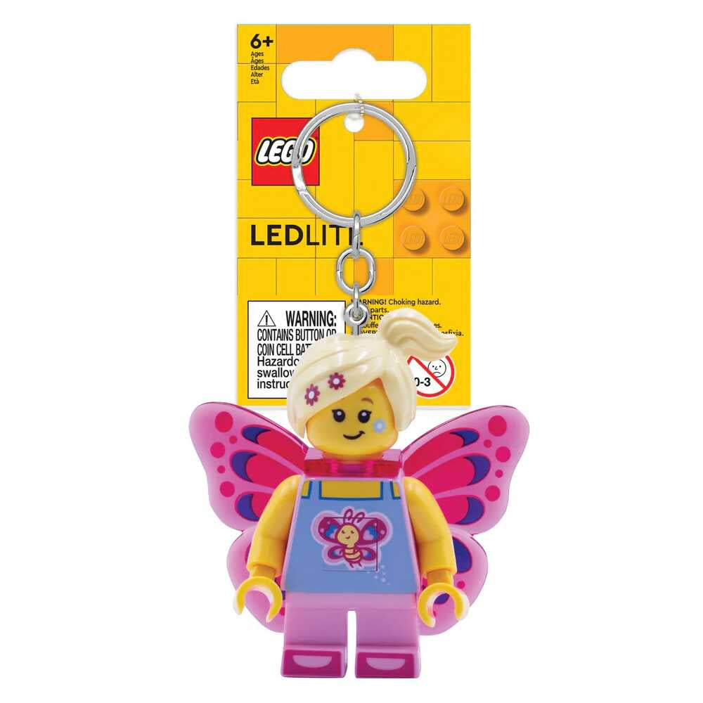 LEGO Keyring LED Light - Butterfly Girl Minifigure