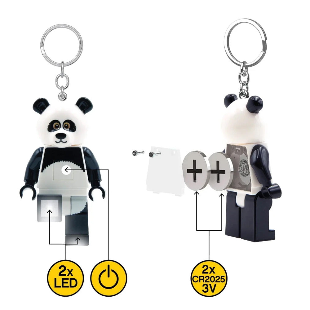 LEGO Keyring LED Light - Panda Suit Figure KE195H