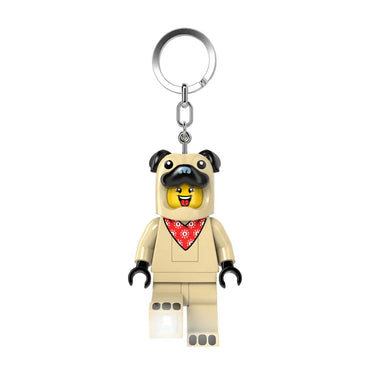 LEGO Keyring LED Light - Pug Suit Guy Minifigure