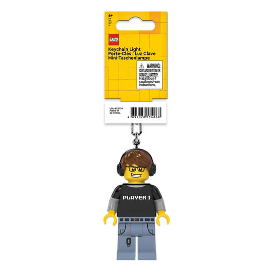 LEGO Keyring LED Light - Video Game Guy Minifigure