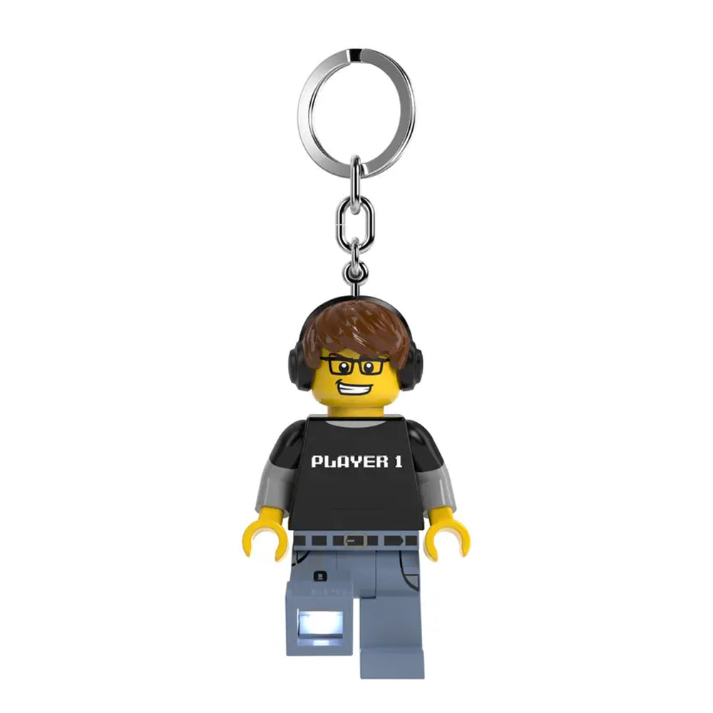 LEGO Keyring LED Light - Video Game Guy Minifigure