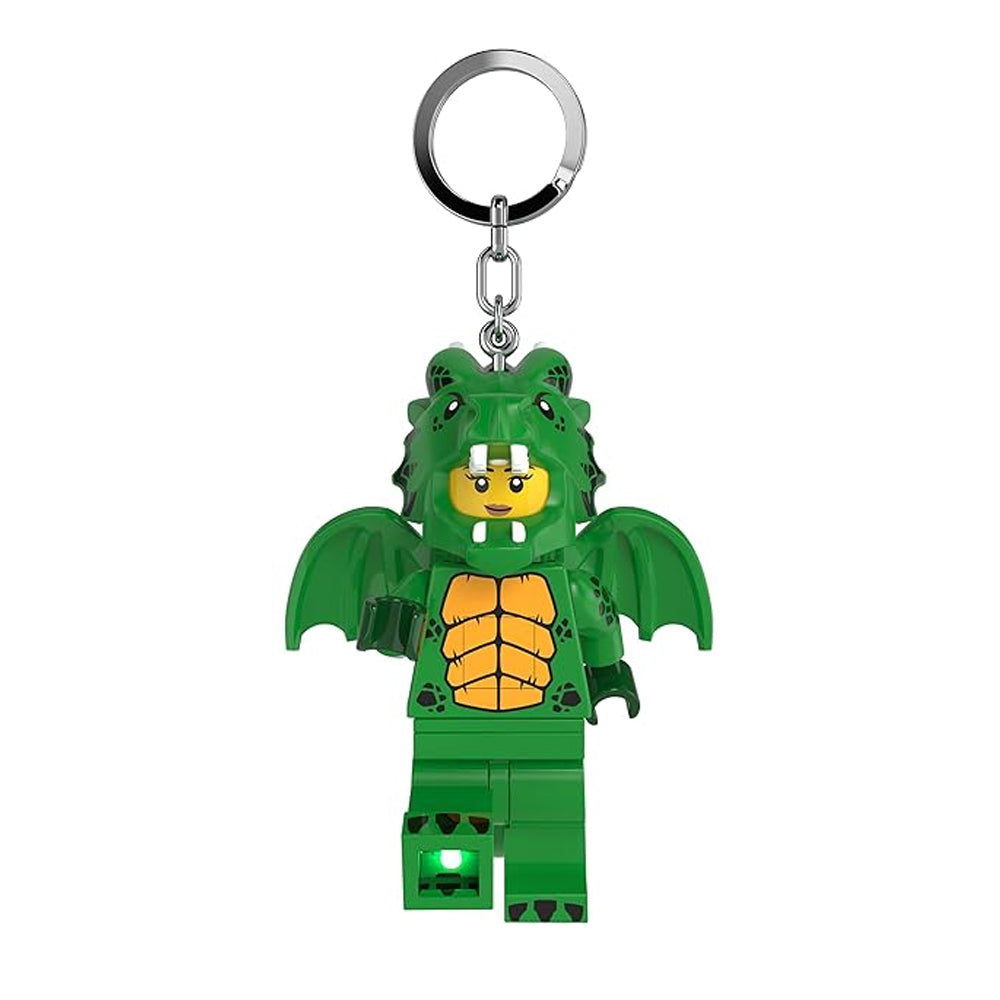 LEGO Keyring LED Light - Green Dragon Girl Minifigure