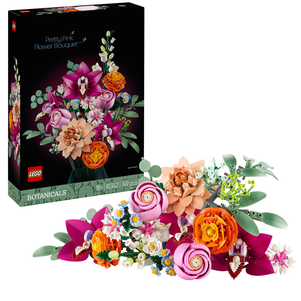 LEGO Botanicals 10342 Pretty Pink Flower Bouquet Age 18+ 749pcs