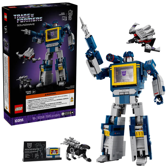 LEGO Icons 10358 Transformers: Soundwave Age 18+ 1505pcs