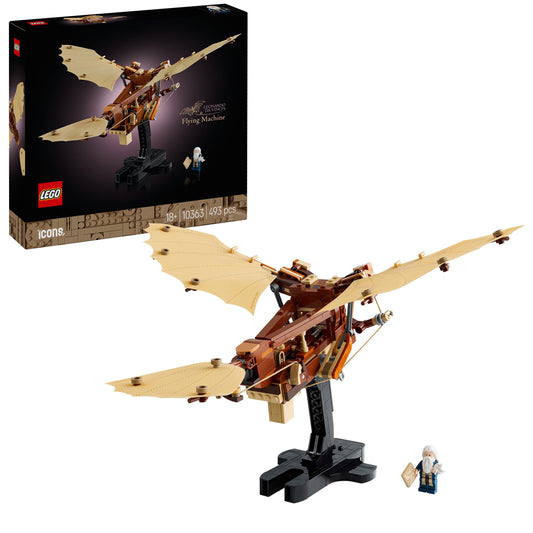 LEGO Icons 10363 Leonardo da Vinci's Flying Machine Age 18+ 493pcs