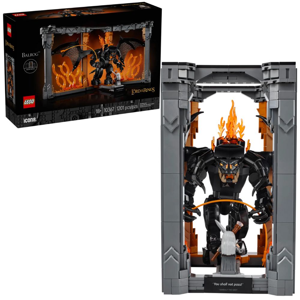 LEGO Icons The Lord of the Rings: Balrog™ Book Nook 10367 Age 18+ 1201pcs