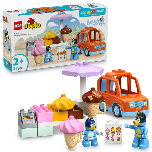 LEGO DUPLO Bluey 10458 Ice Cream Trip with Bluey Age 2+ 22pcs