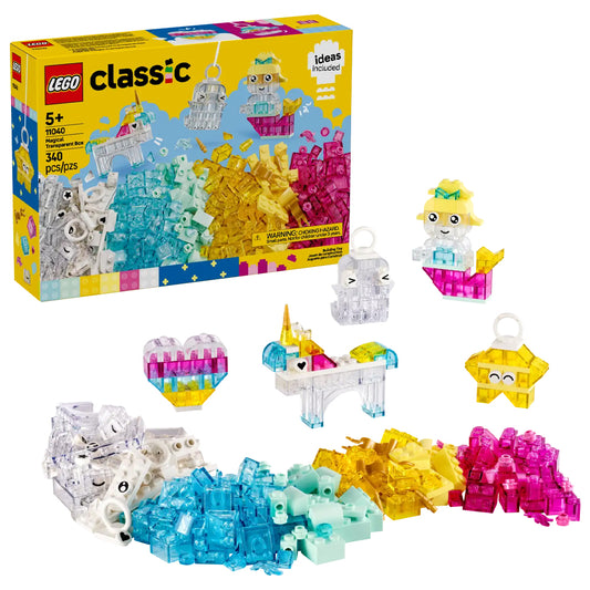 LEGO Classic 11040 Magical Transparent Box Age 5+ 340pcs