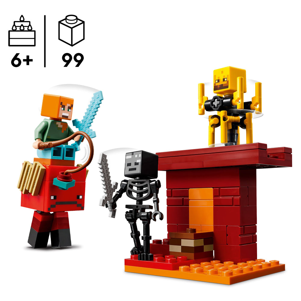 LEGO Minecraft 21266 The Nether Lava Battle Age 6+ 99pcs