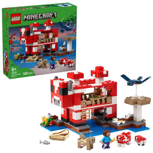 LEGO Minecraft 21270 The Mooshroom House Age 8+ 500pcs