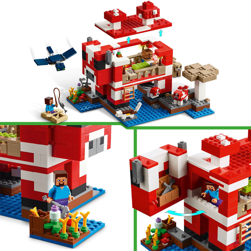 LEGO Minecraft 21270 The Mooshroom House Age 8+ 500pcs
